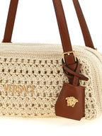 Versace Beige Cotton Shoulder Bag