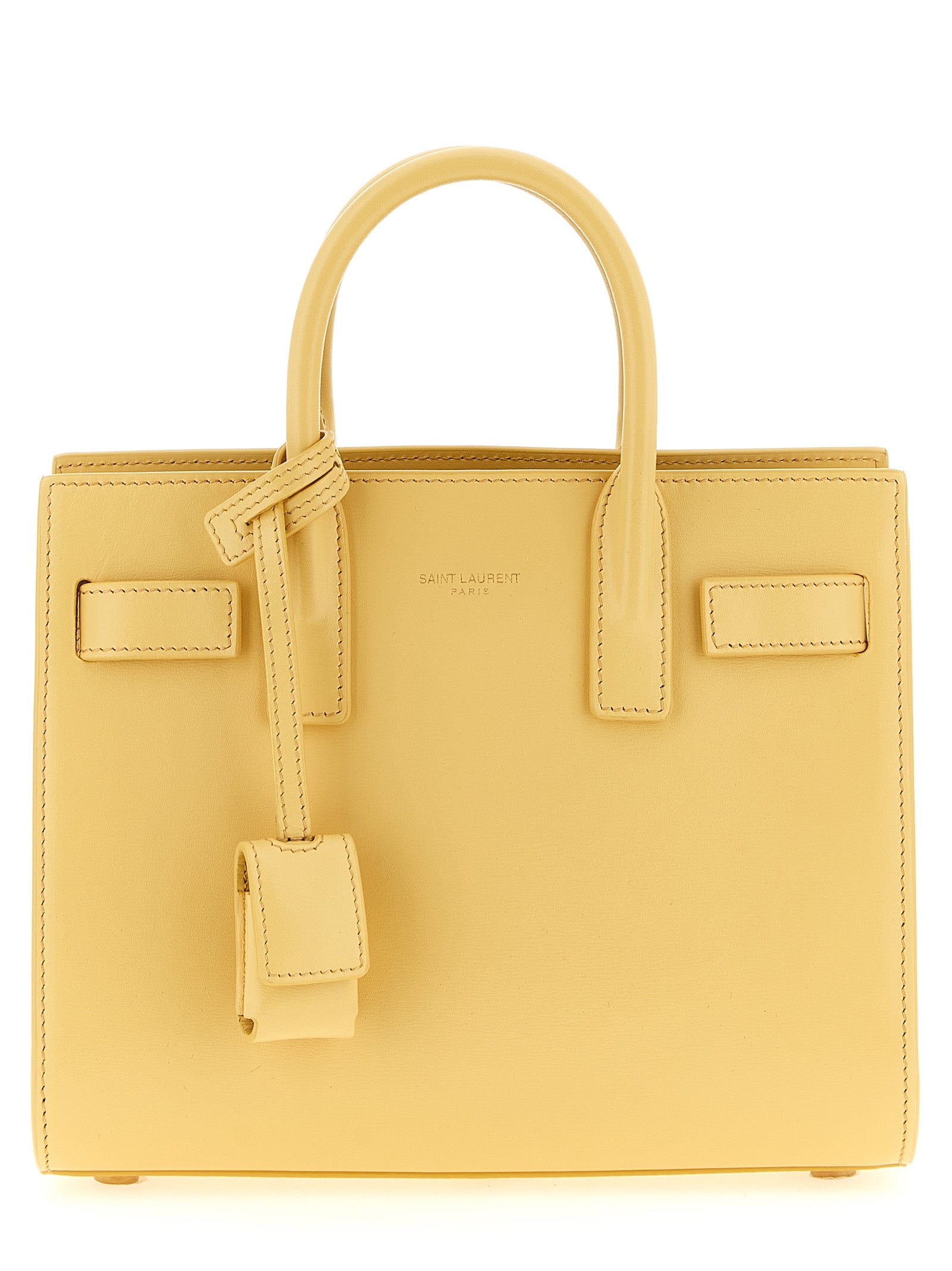 Saint Laurent Bicolor Calfskin Handbag