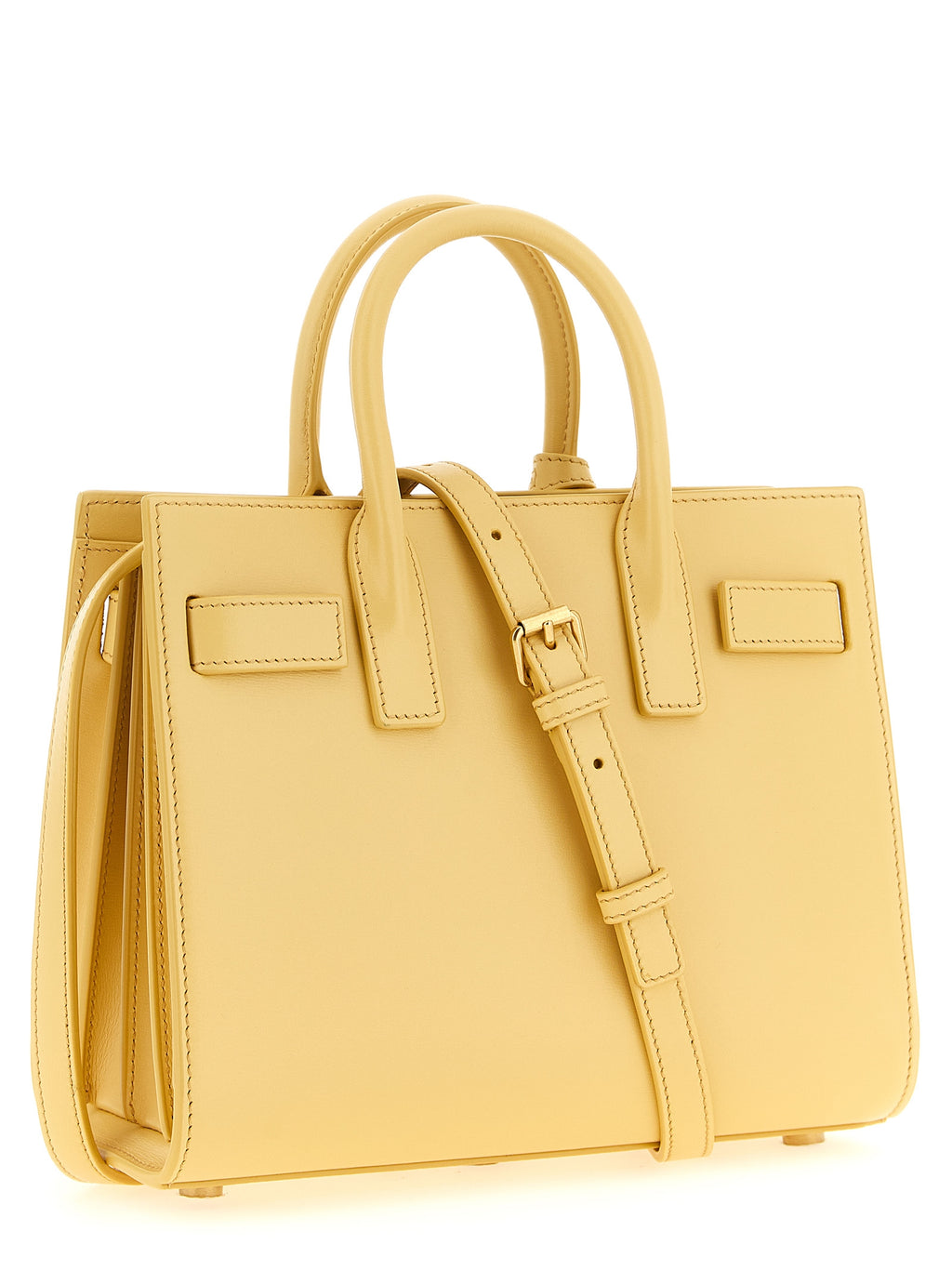 Saint Laurent Bicolor Calfskin Handbag