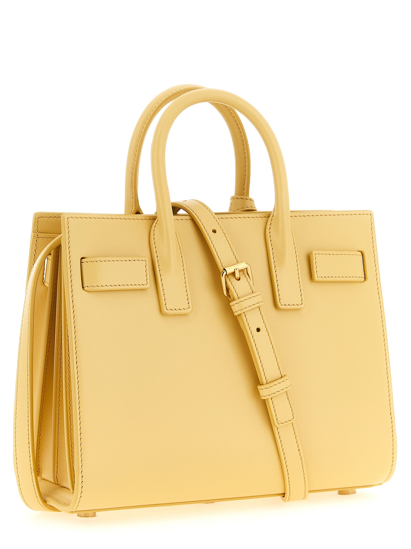 Saint Laurent Bicolor Calfskin Handbag