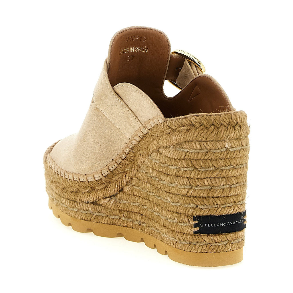 Stella McCartney Beige Viscose Wedge Sandals