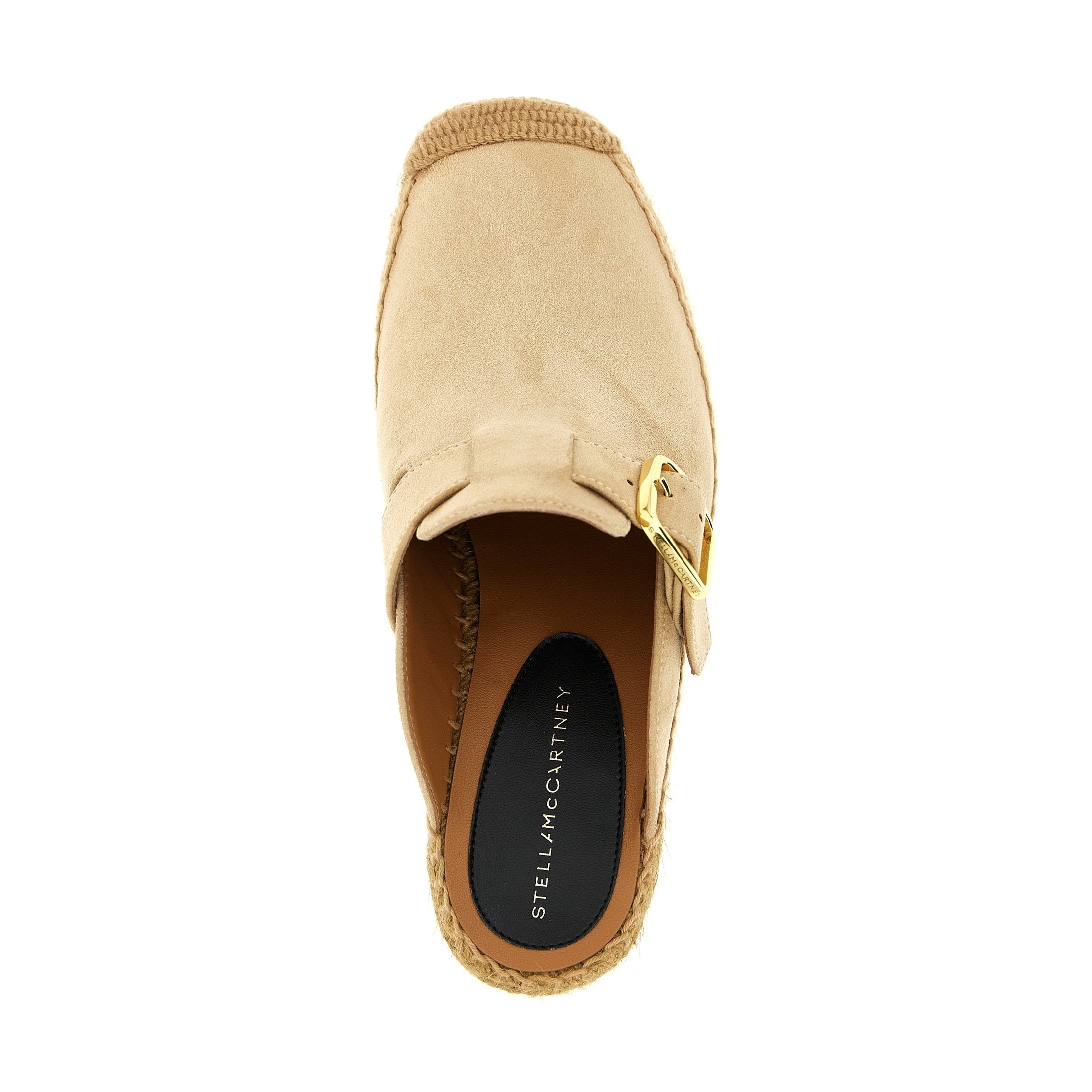 Stella McCartney Beige Viscose Wedge Sandals