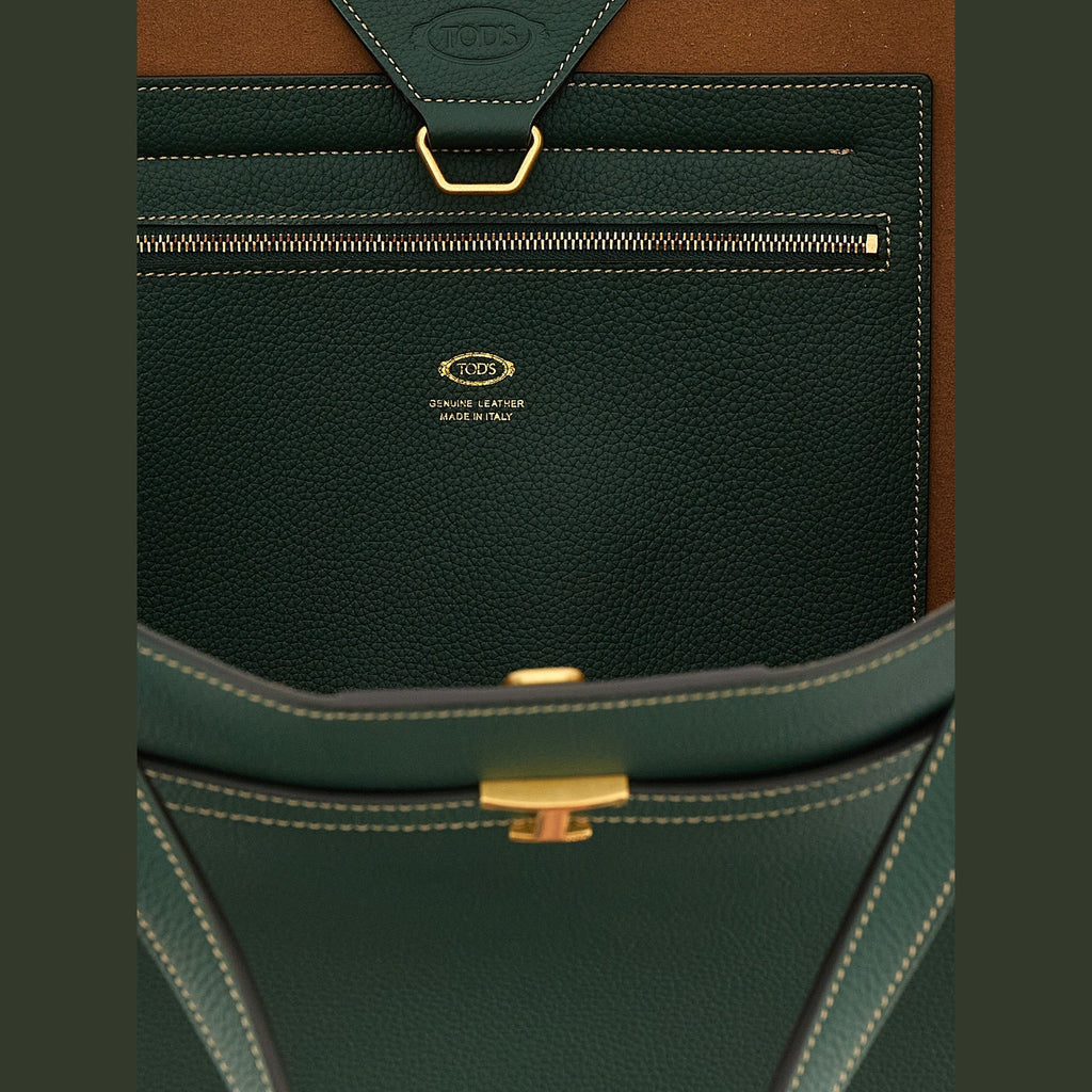 Tod's Bicolor Calfskin Tote Bag