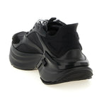 Fendi Black Calfskin Athletic Sneakers