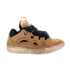 Lanvin Brown Cotton Chunky Sneakers