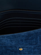 Fendi Blue Cotton Cardholder