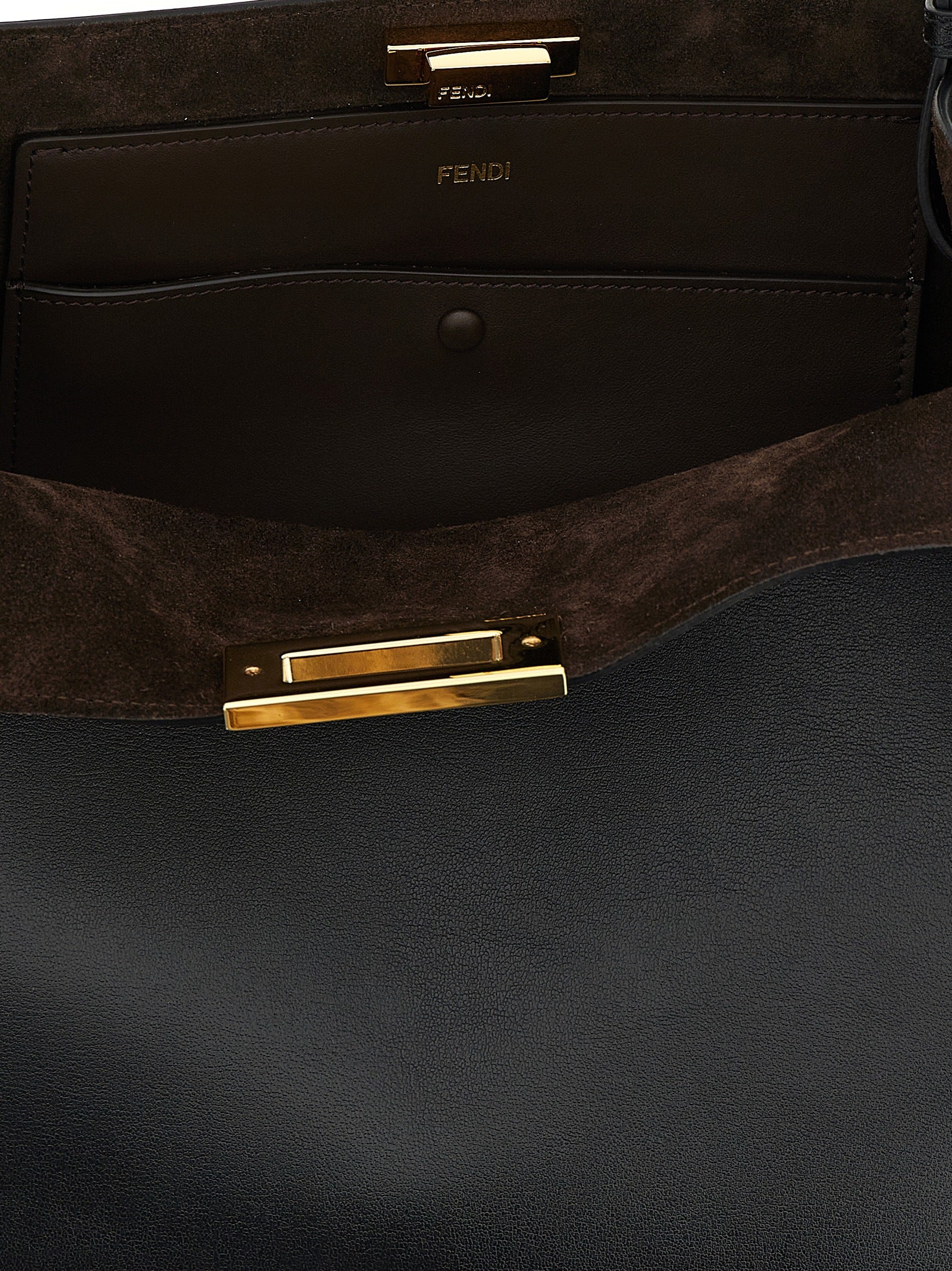 Fendi Black Calfskin Handbag