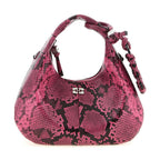Ganni Fuchsia Recycled Polyester Handbag