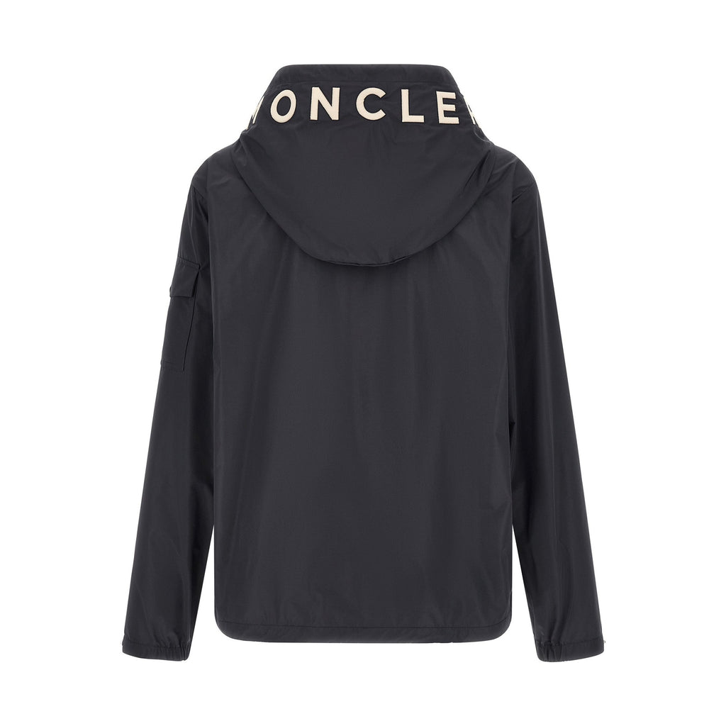 Moncler Blue Polyester Shell Jacket