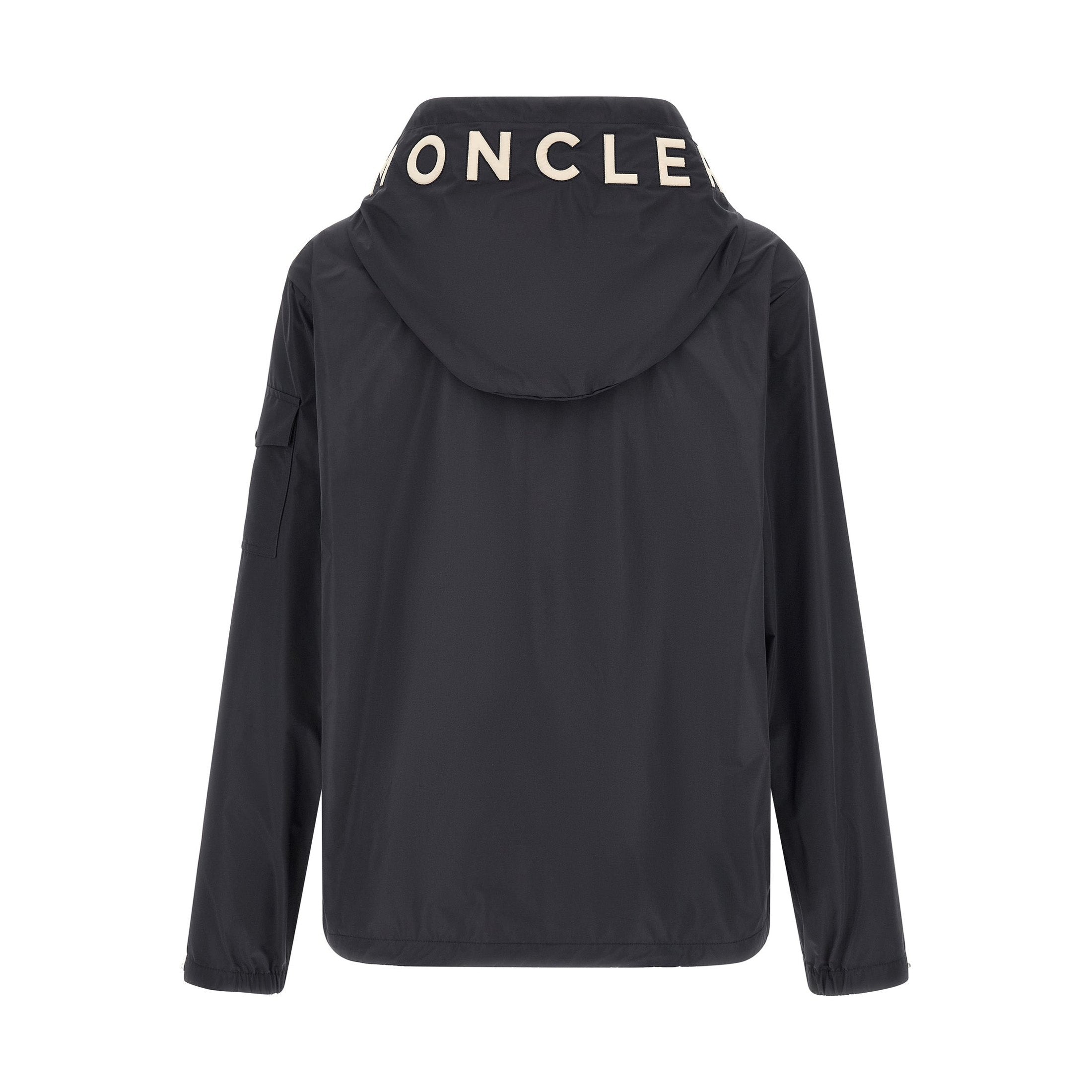 Moncler Blue Polyester Shell Jacket
