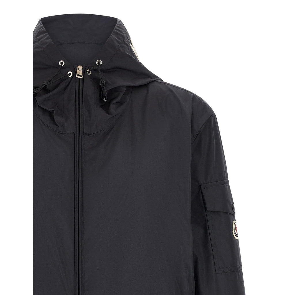 Moncler Blue Polyester Shell Jacket