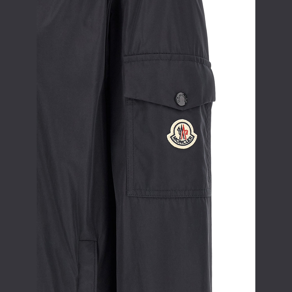 Moncler Blue Polyester Shell Jacket