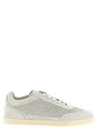 Kiton Gray Calfskin Low Top Sneakers