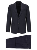ZEGNA Blue Wool Two-Piece Suit