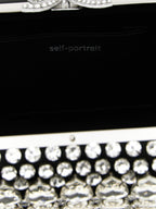 Self-Portrait Black Polyester Clutch Bag