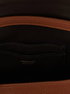 Ferragamo Brown Calfskin Crossbody Bag