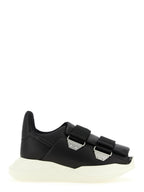 Rick Owens Black Calfskin Athletic Sneakers