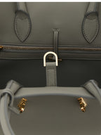 Ferragamo Gray Calfskin Handbag