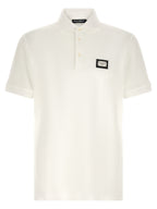 Dolce & Gabbana White Cotton Polo Shirt