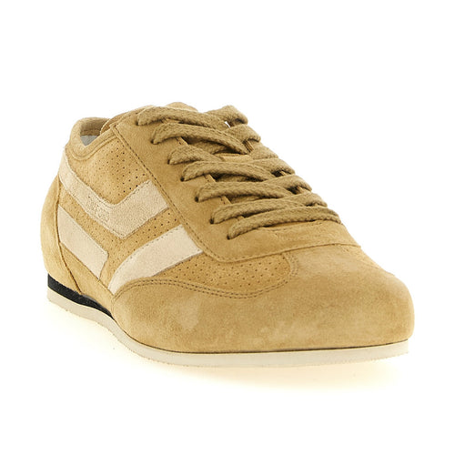 Beige Calfskin Sneakers