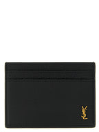 Saint Laurent Black Calfskin Cardholder