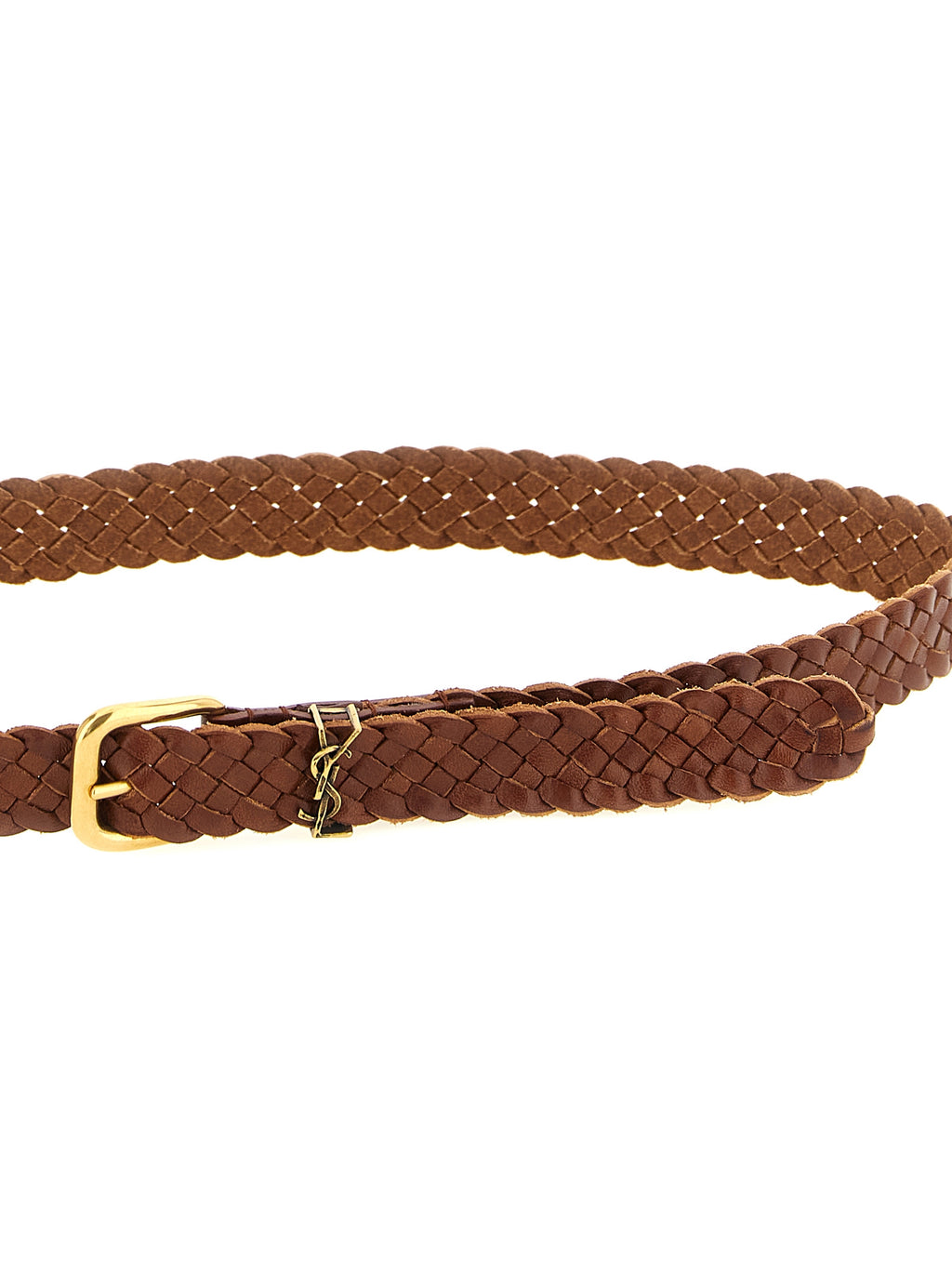 Saint Laurent Brown Calfskin Regular Belt