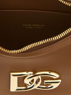 Dolce & Gabbana Brown Calfskin Shoulder Bag