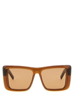 Saint Laurent Brown Acetate Sunglasses