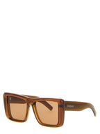 Saint Laurent Brown Acetate Sunglasses