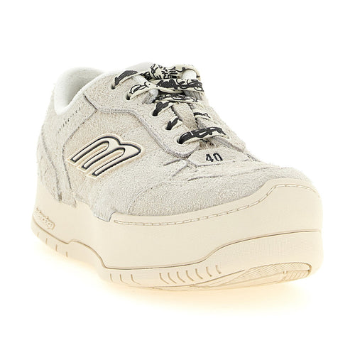 Balenciaga Beige Bovine Leather Platform Sneakers