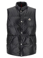 Moncler Blue Polyester Sleeveless Jacket