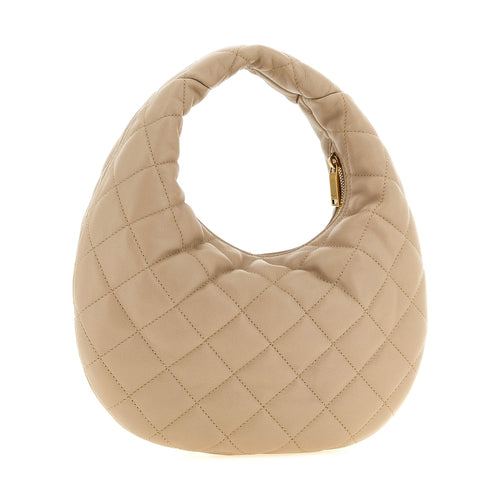 Beige Lamb Leather Handbag