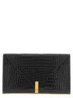 Giuseppe Zanotti Black Calfskin Clutch Bag