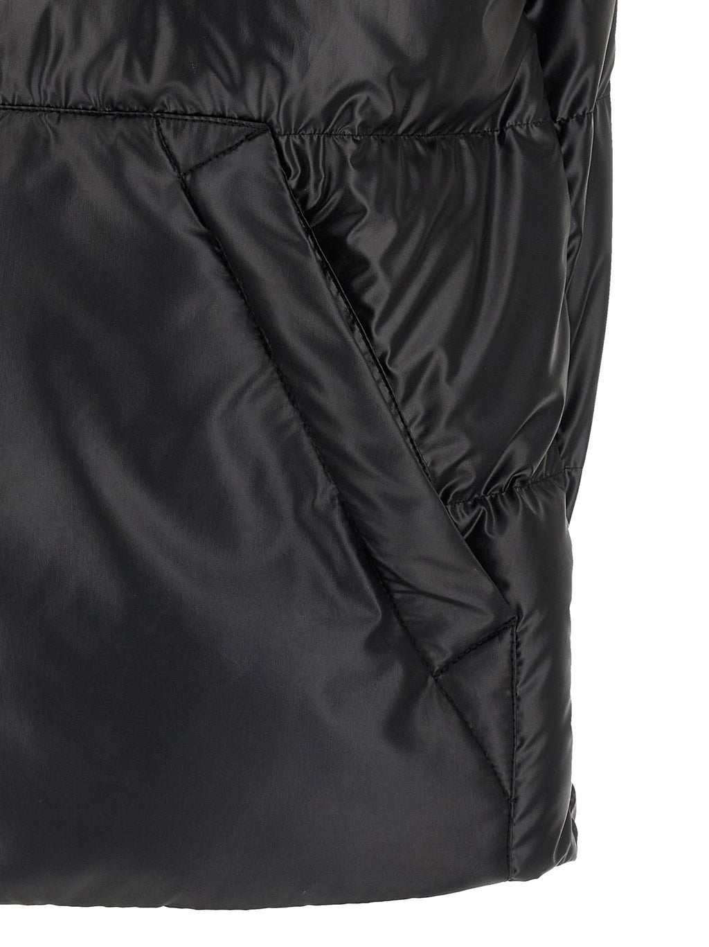 Moncler Black Polyester Sleeveless Jacket