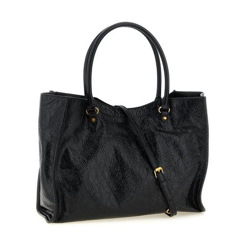 Balenciaga Black Lamb Leather Tote Bag