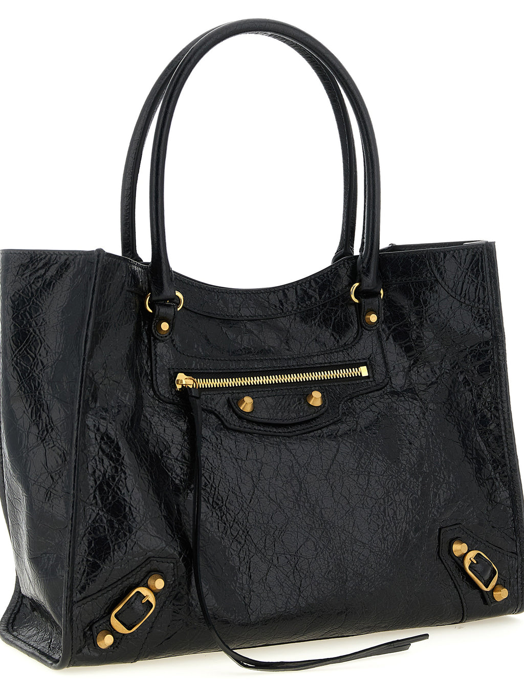 Balenciaga Black Lamb Leather Tote Bag