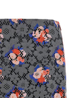 Fendi Gray Cotton Midi Skirt