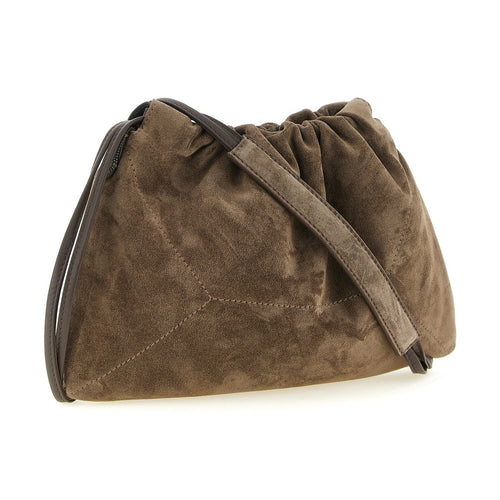 Brunello Cucinelli Brown Calfskin Clutch Bag
