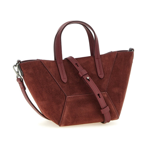 Brunello Cucinelli Bordeaux Calfskin Handbag