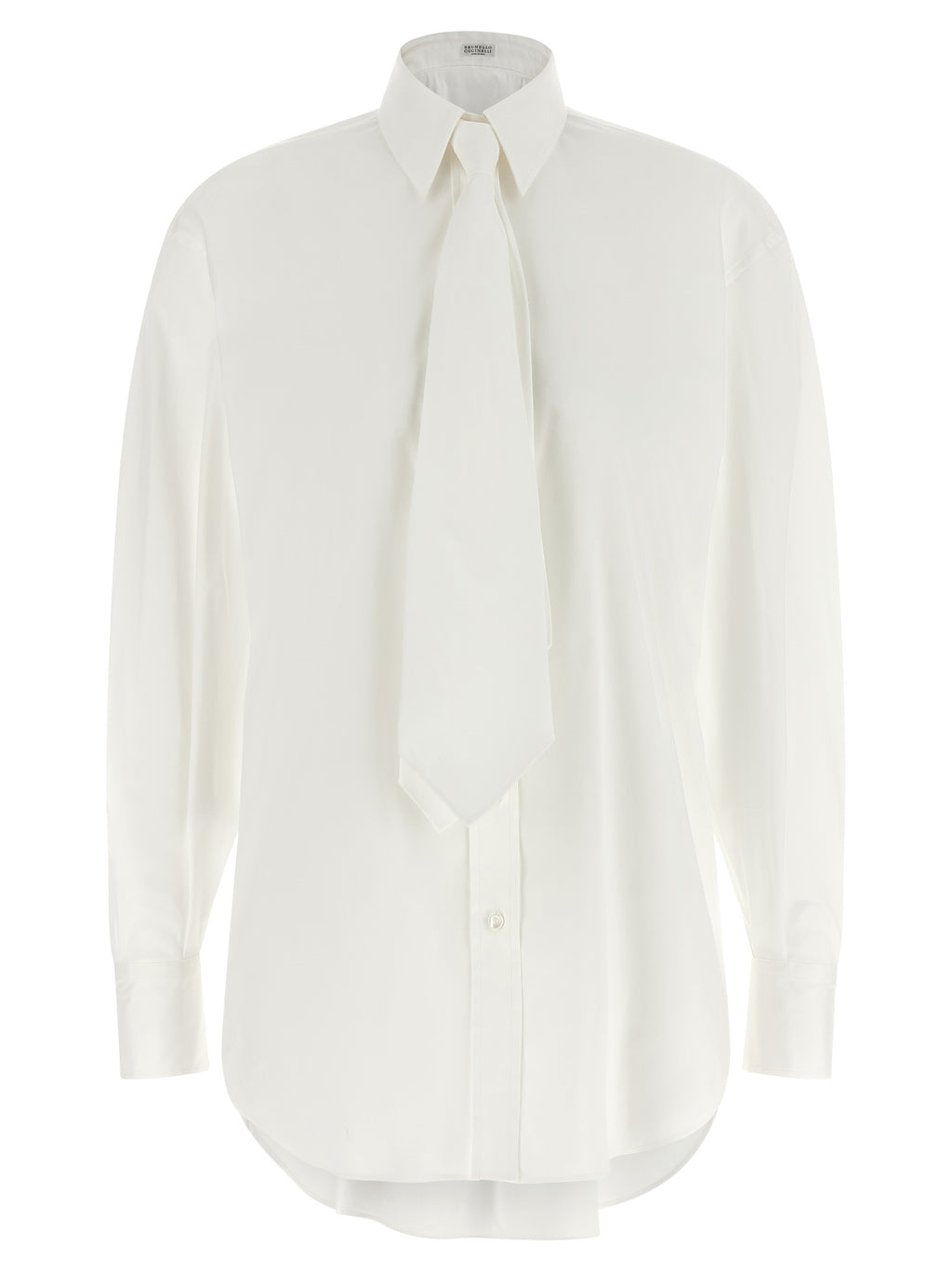 Brunello Cucinelli White Cotton Blouse