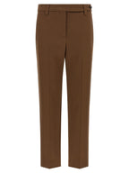 Brunello Cucinelli Brown Cotton Cropped Pants