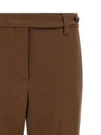 Brunello Cucinelli Brown Cotton Cropped Pants