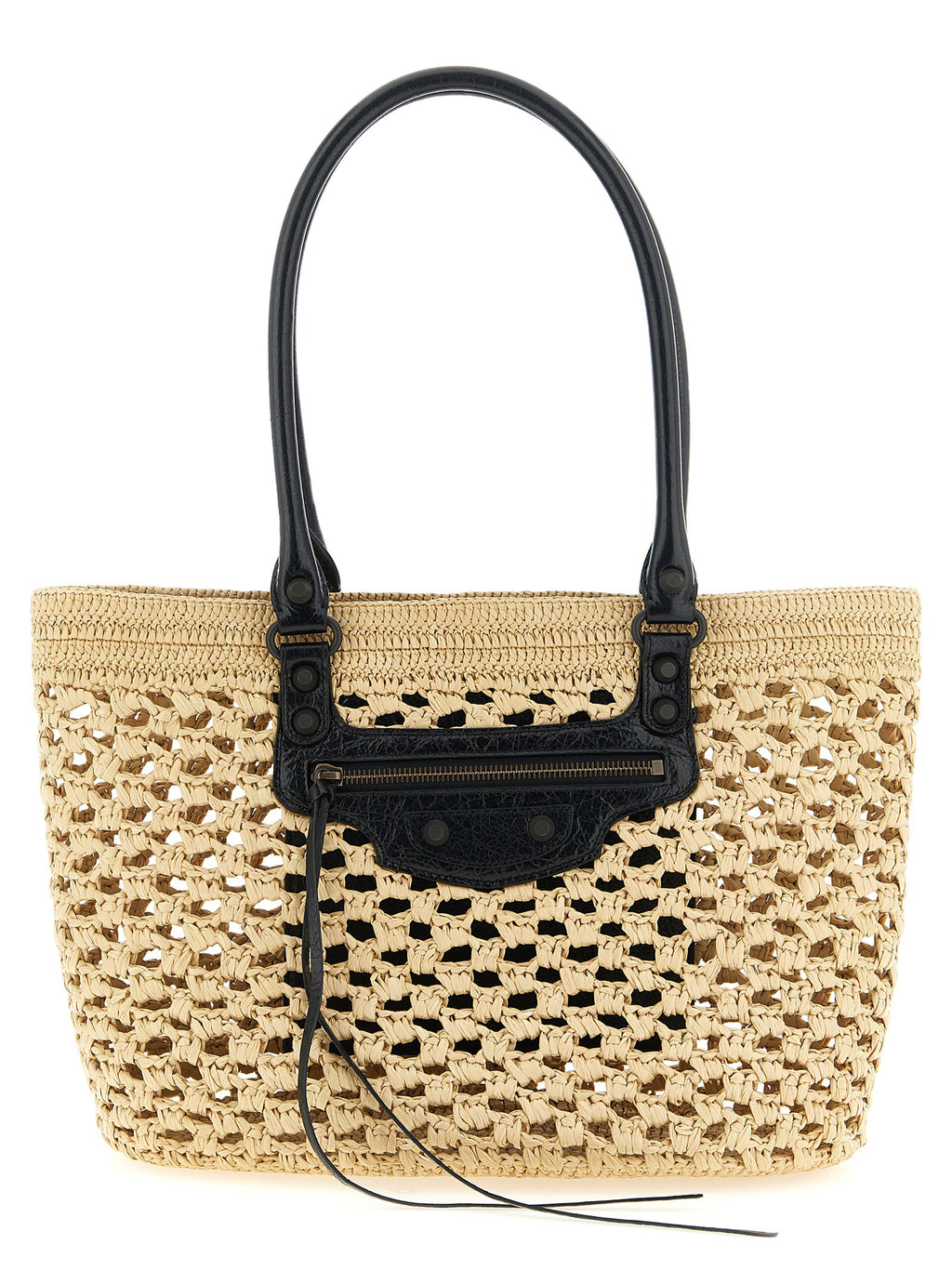 Balenciaga Beige Viscose Shoulder Bag