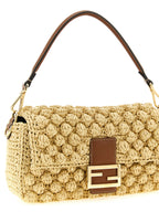 Fendi Beige Calfskin Shoulder Bag