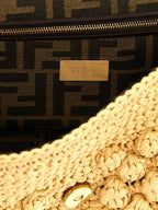Fendi Beige Calfskin Shoulder Bag