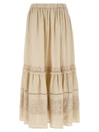 Max Mara Beige Linen Mini Skirt