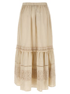 Max Mara Beige Linen Mini Skirt