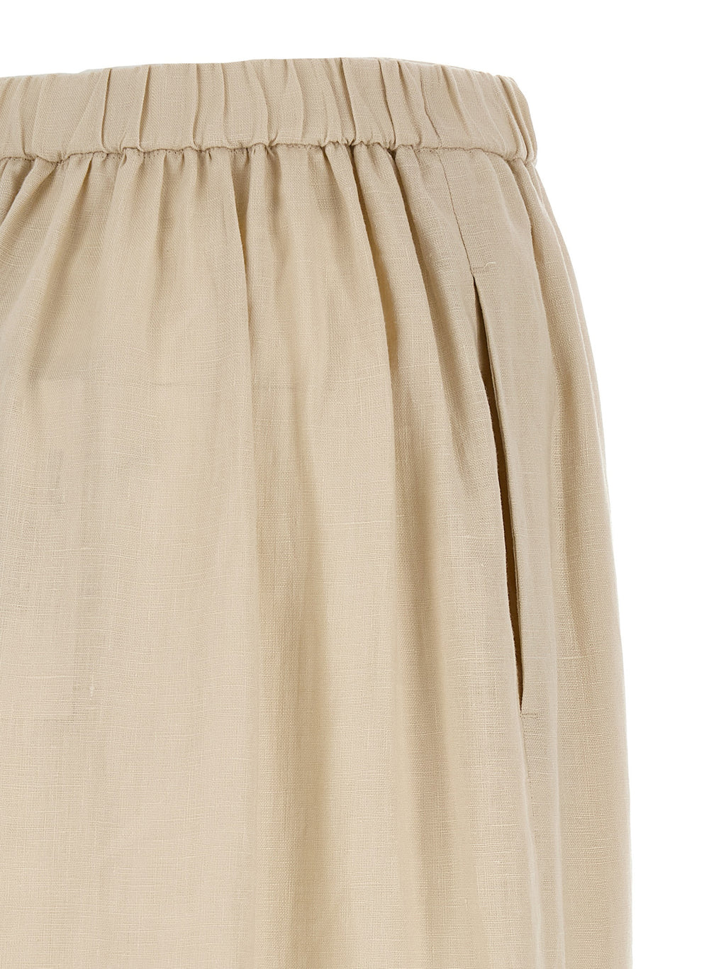 Max Mara Beige Linen Mini Skirt