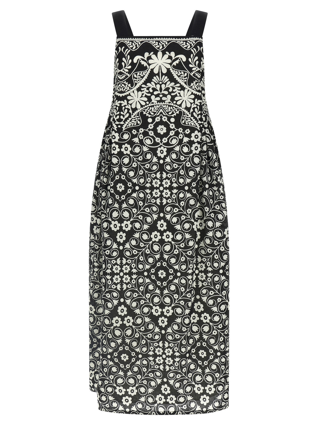Max Mara Bicolor Cotton Long Dress