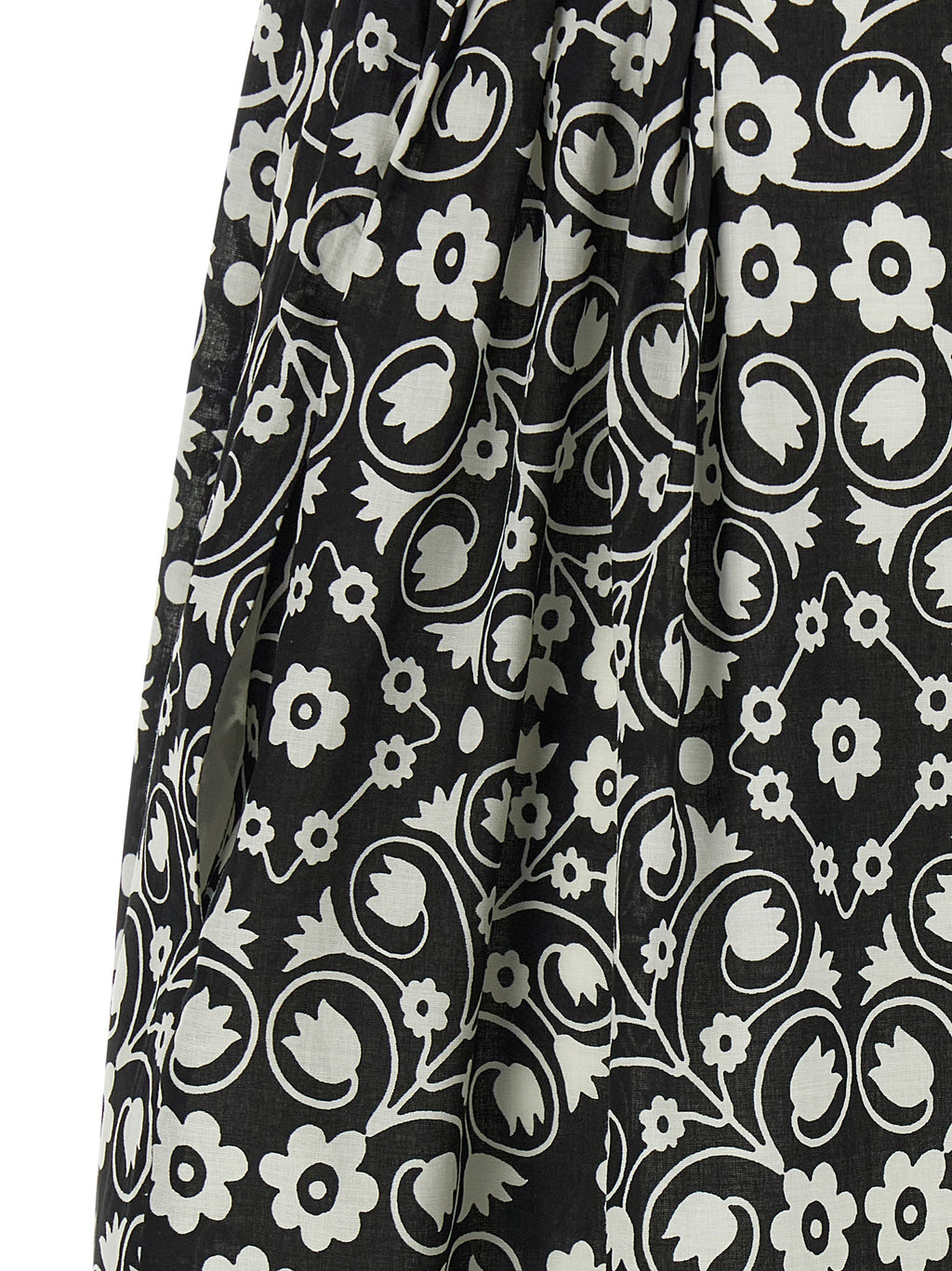 Max Mara Bicolor Cotton Long Dress